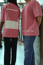Never Again Club Muted Break Oversized Tee [Pink]