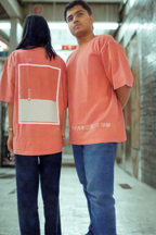 Never Again Club Muted Break Oversized Tee [Dusty Rose]