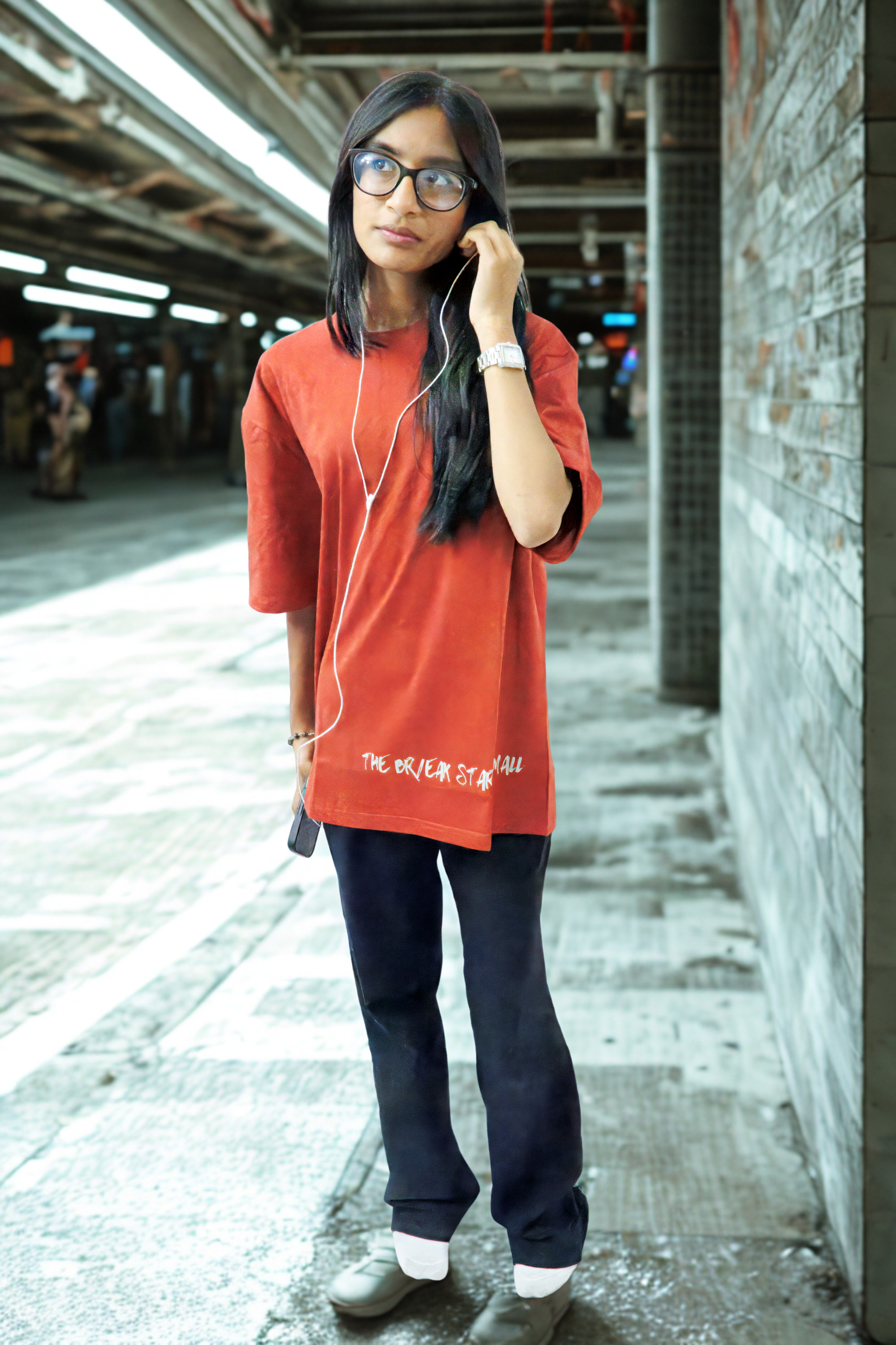 Never Again Club Muted Break Oversized Tee [Red]