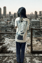 Never Again Club Narc Too Aware Oversized Tee [Beige]
