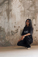 Never Again Club Duality Oversized Tee [Black]