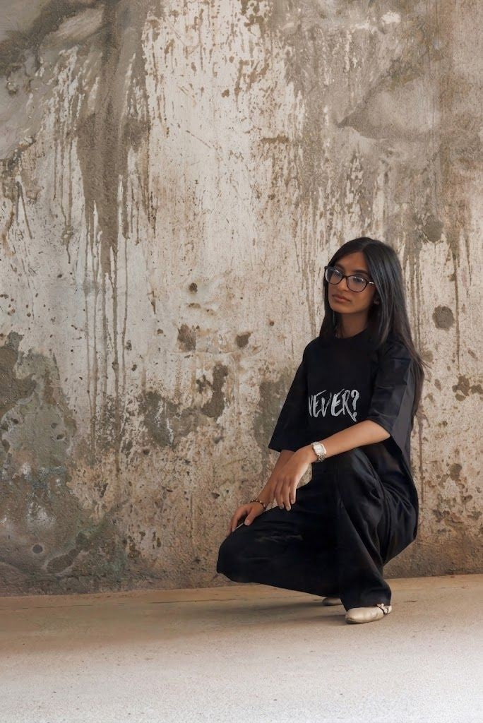 Never Again Club Duality Oversized Tee [Black]