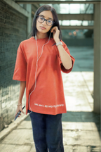 Never Again Club Muted Collapse Oversized Tee [Red]