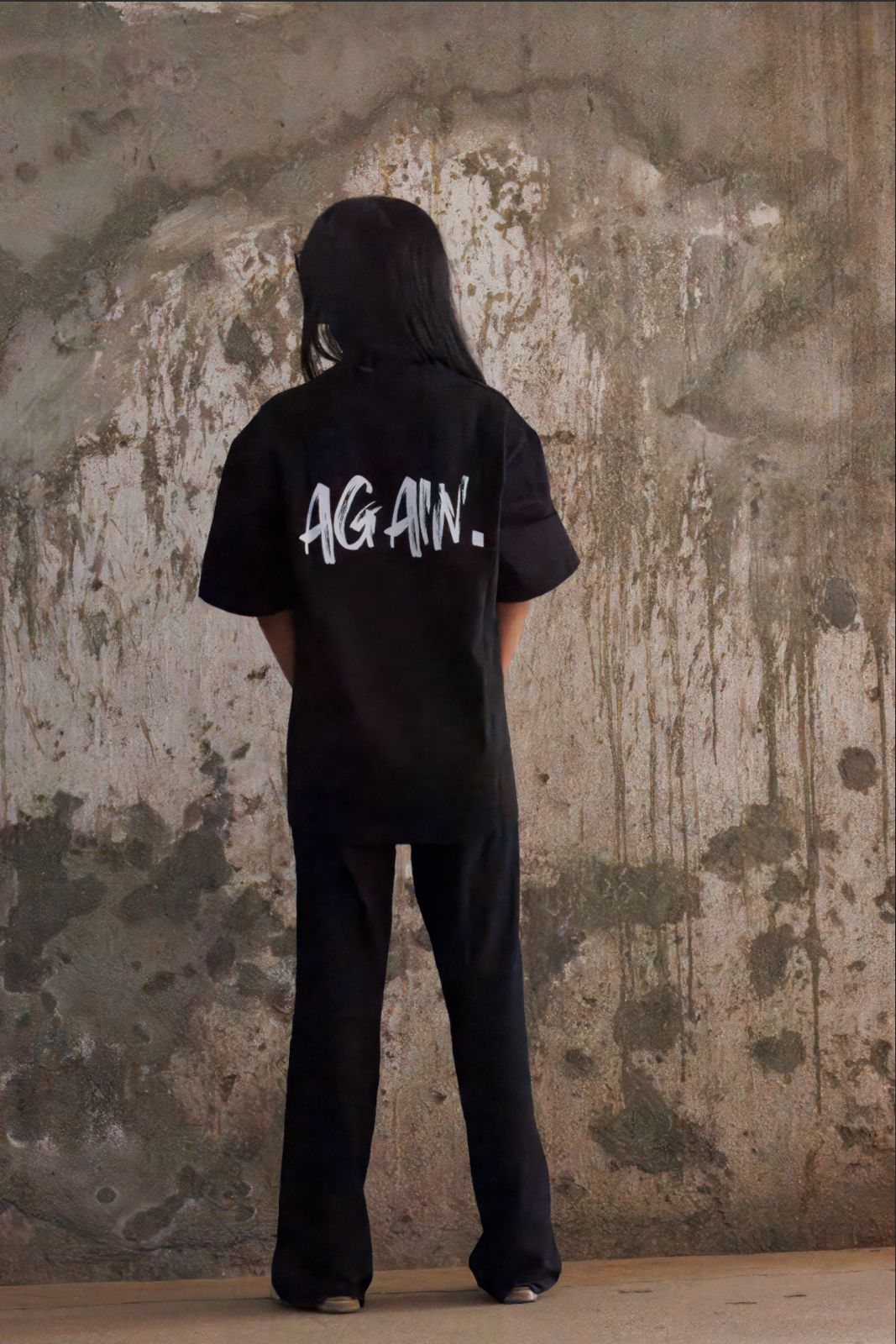 Never Again Club Duality Oversized Tee [Black]