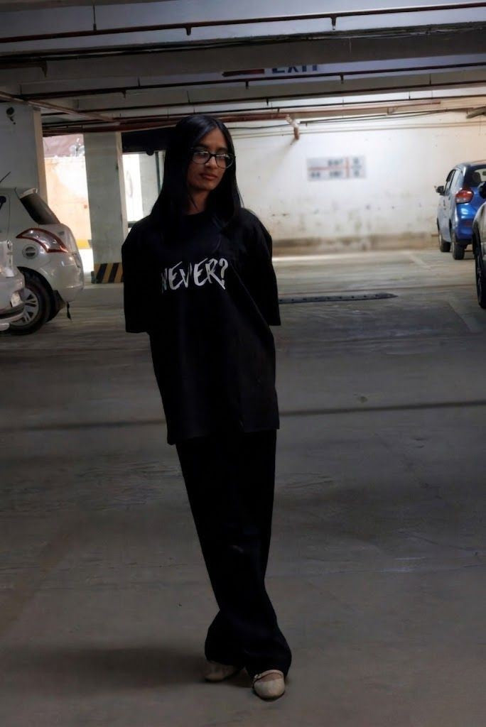 Never Again Club Duality Oversized Tee [Black]
