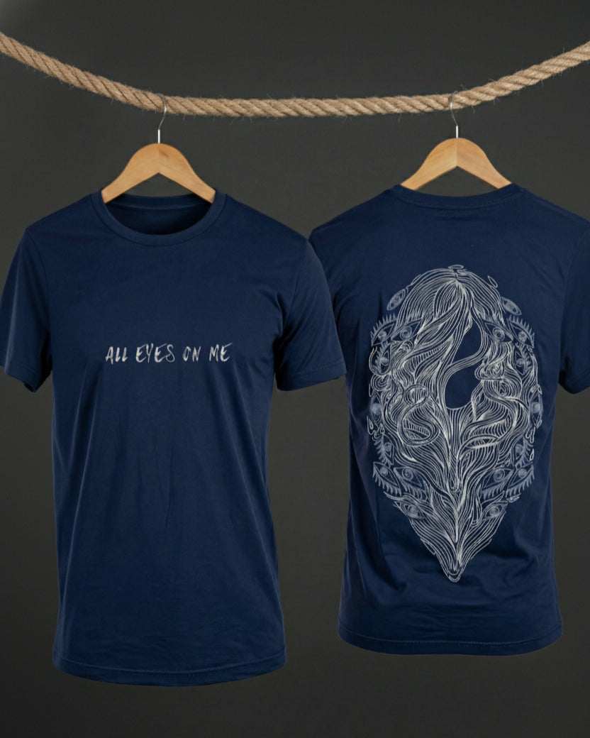 Never Again Club Narc All Eyes Oversized Tee [blue]