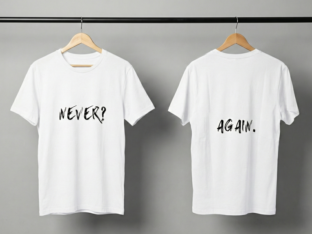 Never Again Club Duality Oversized Tee [white]
