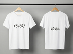 Never Again Club Duality Oversized Tee [white]