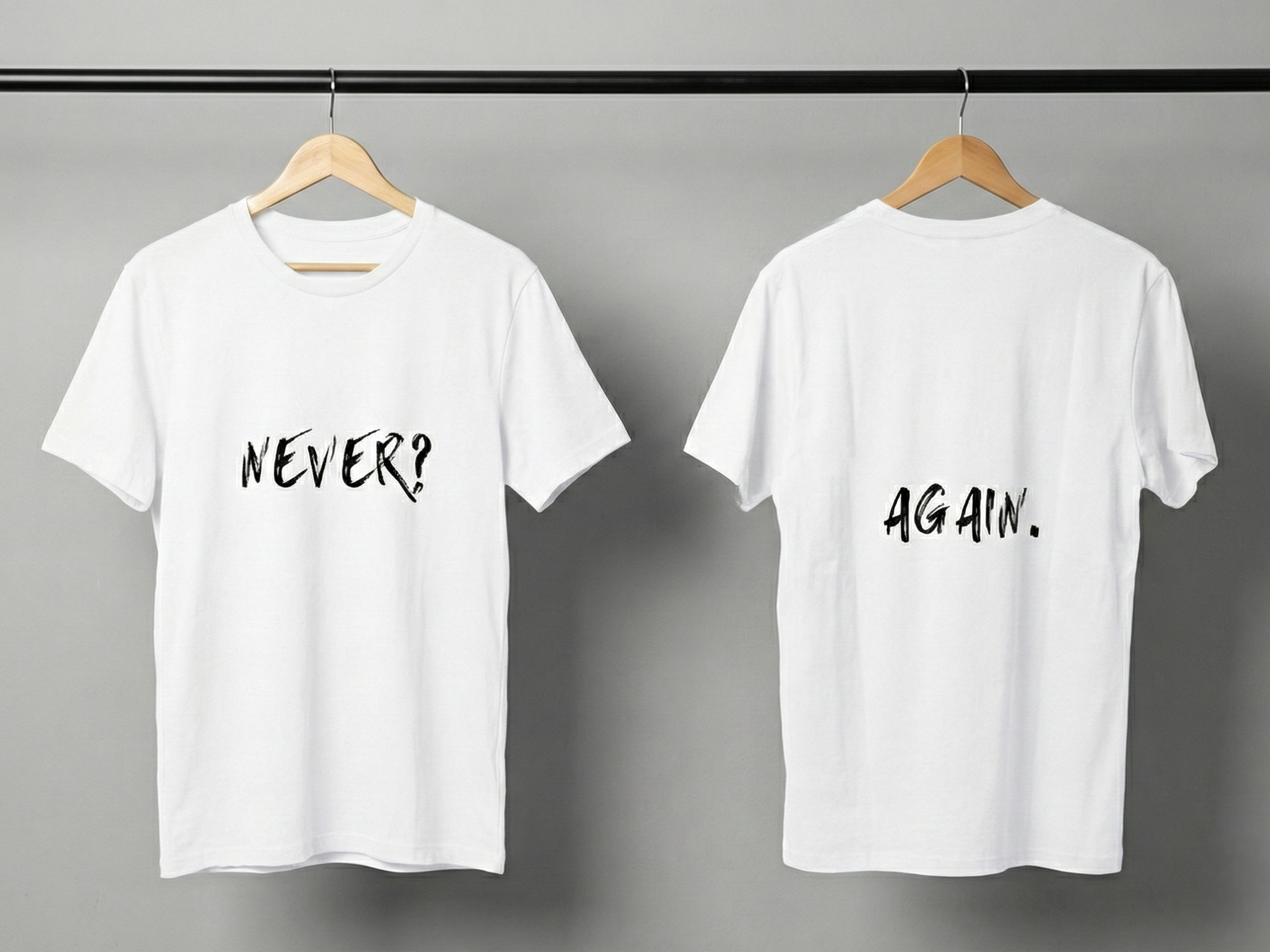 Never Again Club Duality Oversized Tee [white]