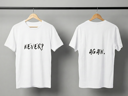 Never Again Club Duality Oversized Tee [white]