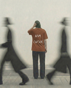 Never Again Club Narc Look Closer Oversized Tee [brown]