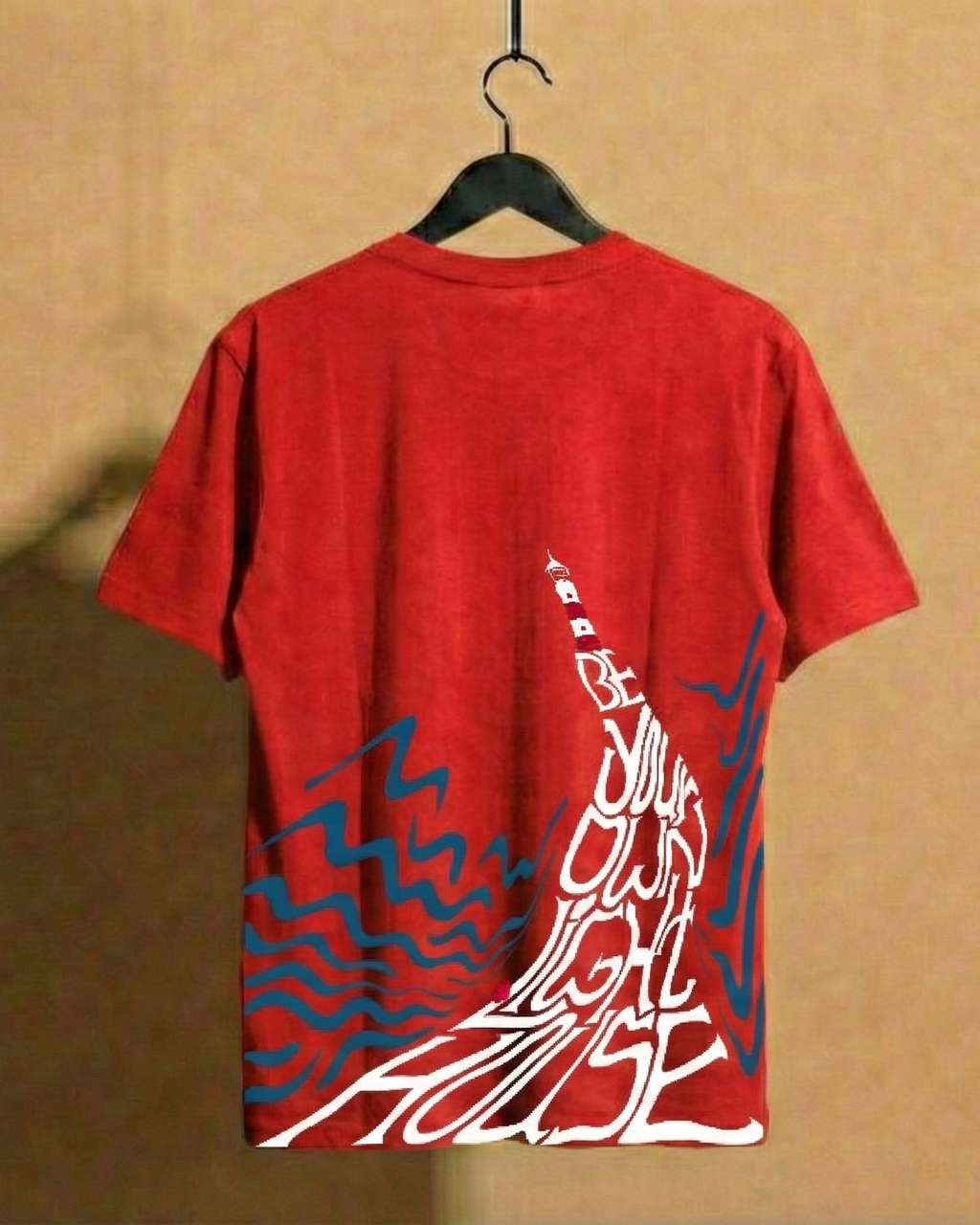 Never Again Club Muted Collapse Oversized Tee [Red]