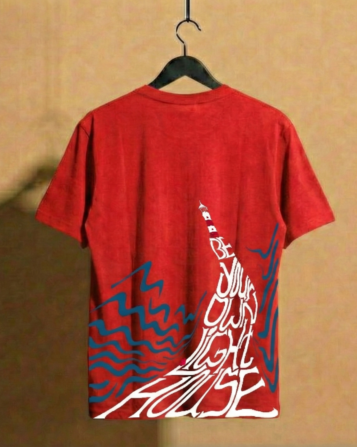 Never Again Club Muted Collapse Oversized Tee [Red]