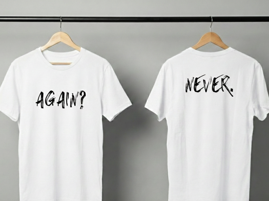 Never Again Club Duality Alternate Oversized Tee [white]