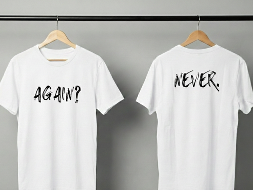 Never Again Club Duality Alternate Oversized Tee [white]