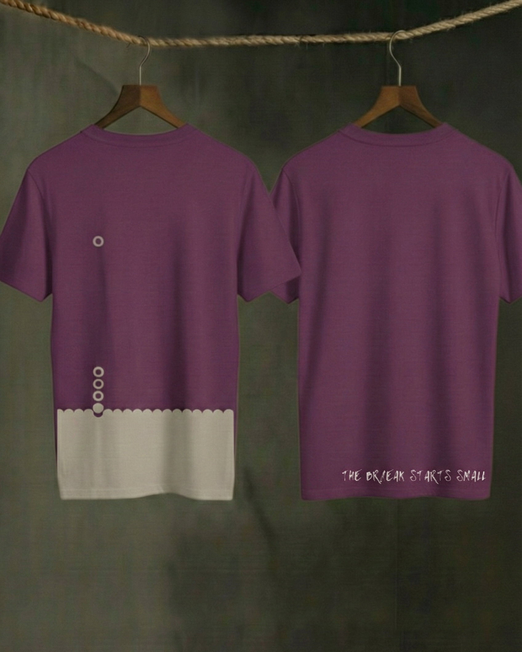 Never Again Club Muted Break Oversized Tee [Violet]