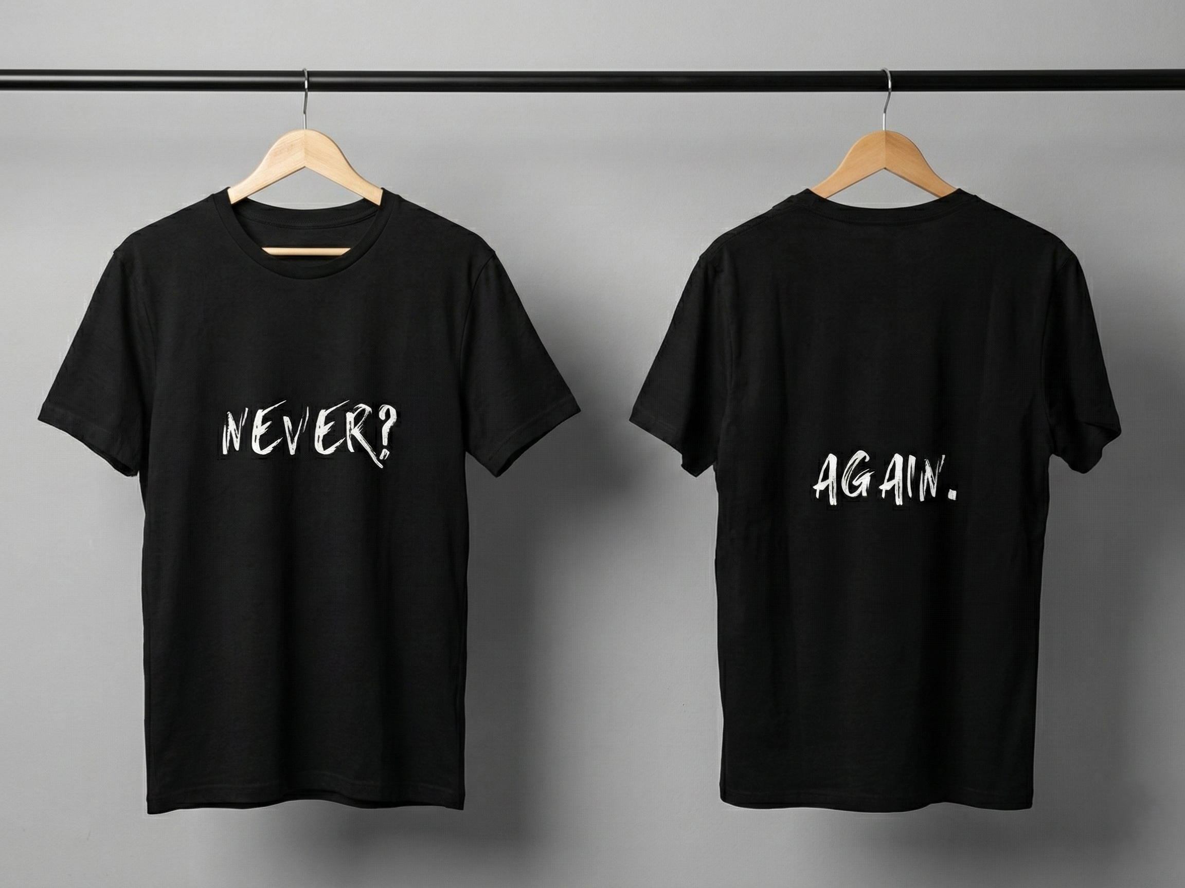 Never Again Club Duality Oversized Tee [black]