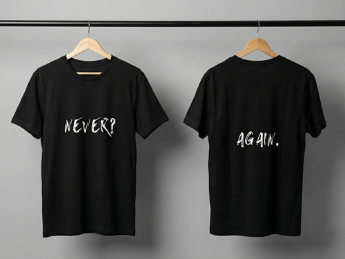 Never Again Club Duality Oversized Tee [black]