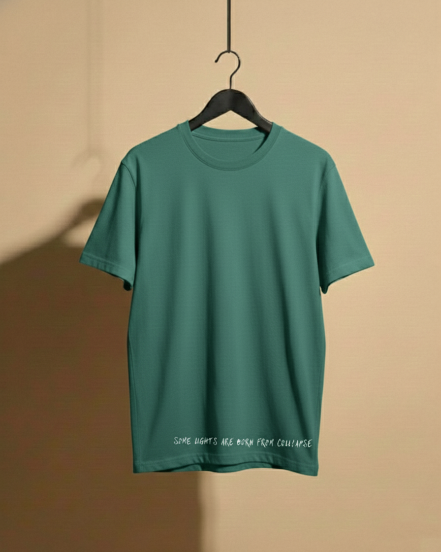 Never Again Club Muted Collapse Oversized Tee [Teal]
