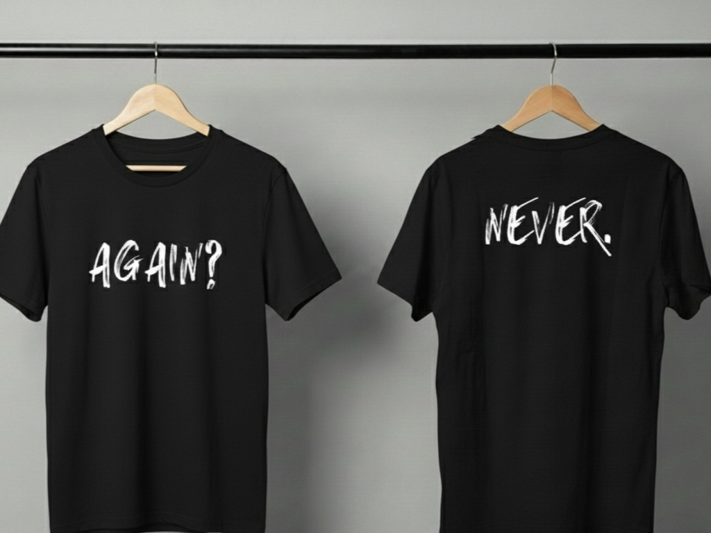 Never Again Club Duality Alternate Oversized Tee [black]