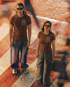 Never Again Club Narc Look Closer Oversized Tee [brown]