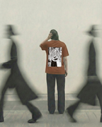 Never Again Club Narc Too Aware Oversized Tee [brown]