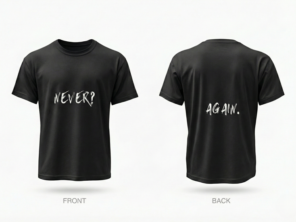 Never Again Club Duality Oversized Tee [black]