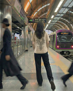 Never Again Club Narc All Eyes Oversized Tee [Beige]