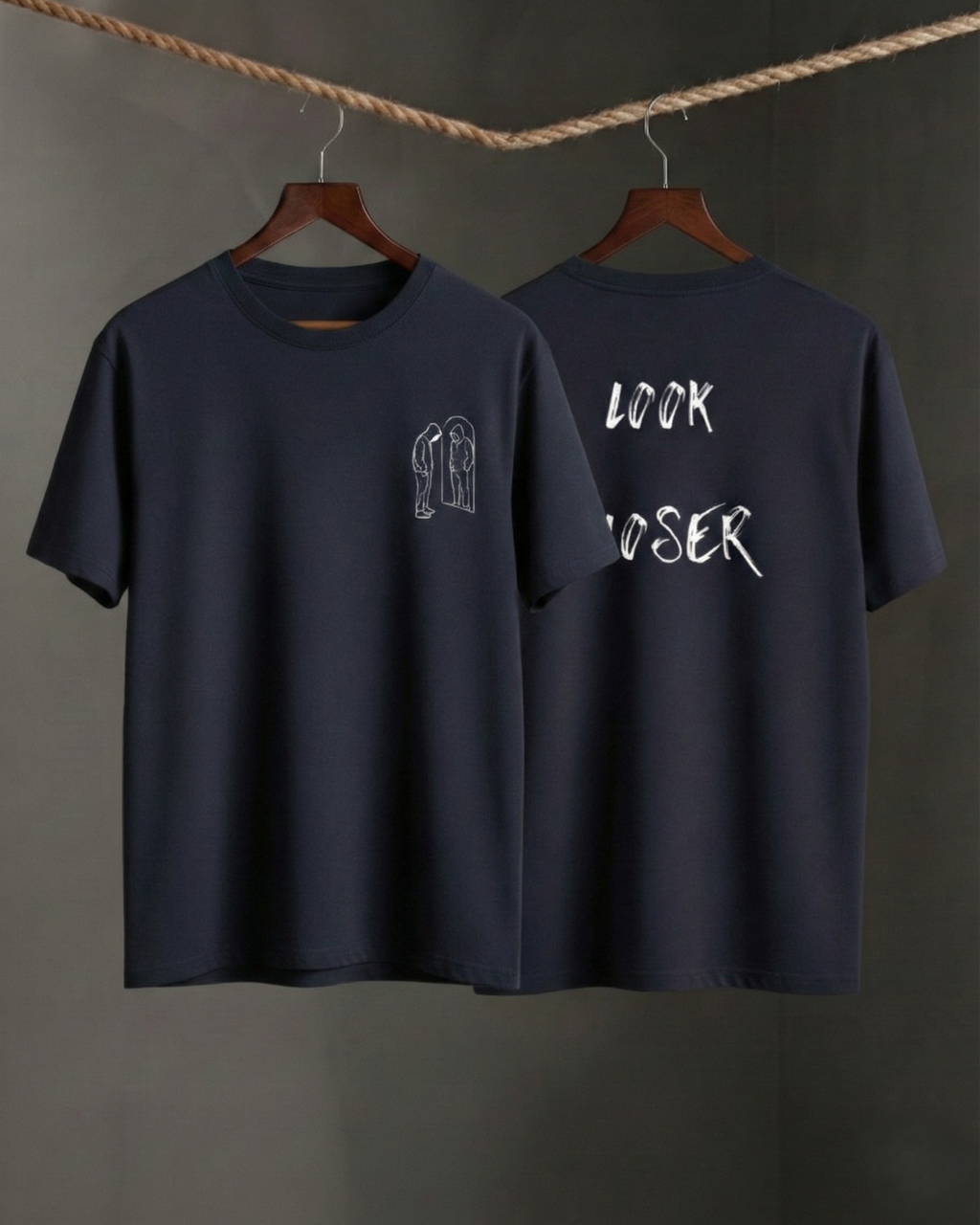 Never Again Club Narc Look Closer Oversized Tee [blue]