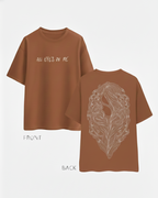 Never Again Club Narc All Eyes Oversized Tee [brown]