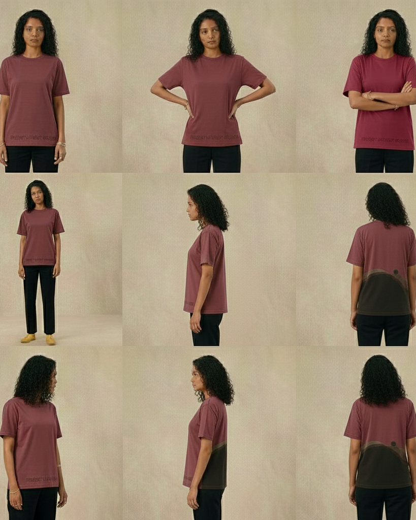 Never Again Club Muted Present Oversized Tee [Dusty Rose]