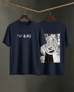 Never Again Club Narc Too Aware Oversized Tee [blue]