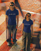 Never Again Club Narc All Eyes Oversized Tee [blue]