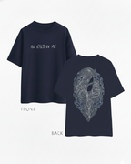 Never Again Club Narc All Eyes Oversized Tee [blue]