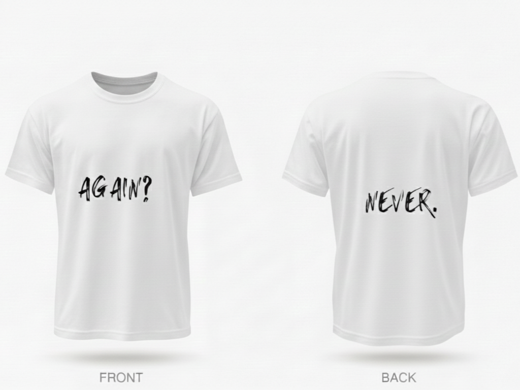 Never Again Club Duality Alternate Oversized Tee [white]