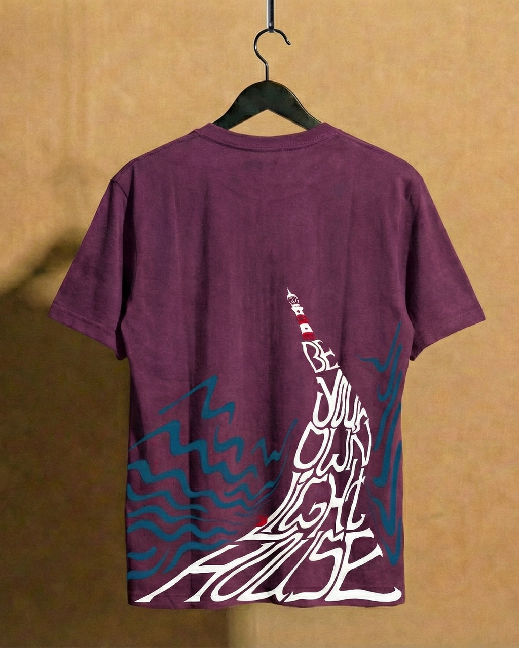 Never Again Club Muted Collapse Oversized Tee [Violet]