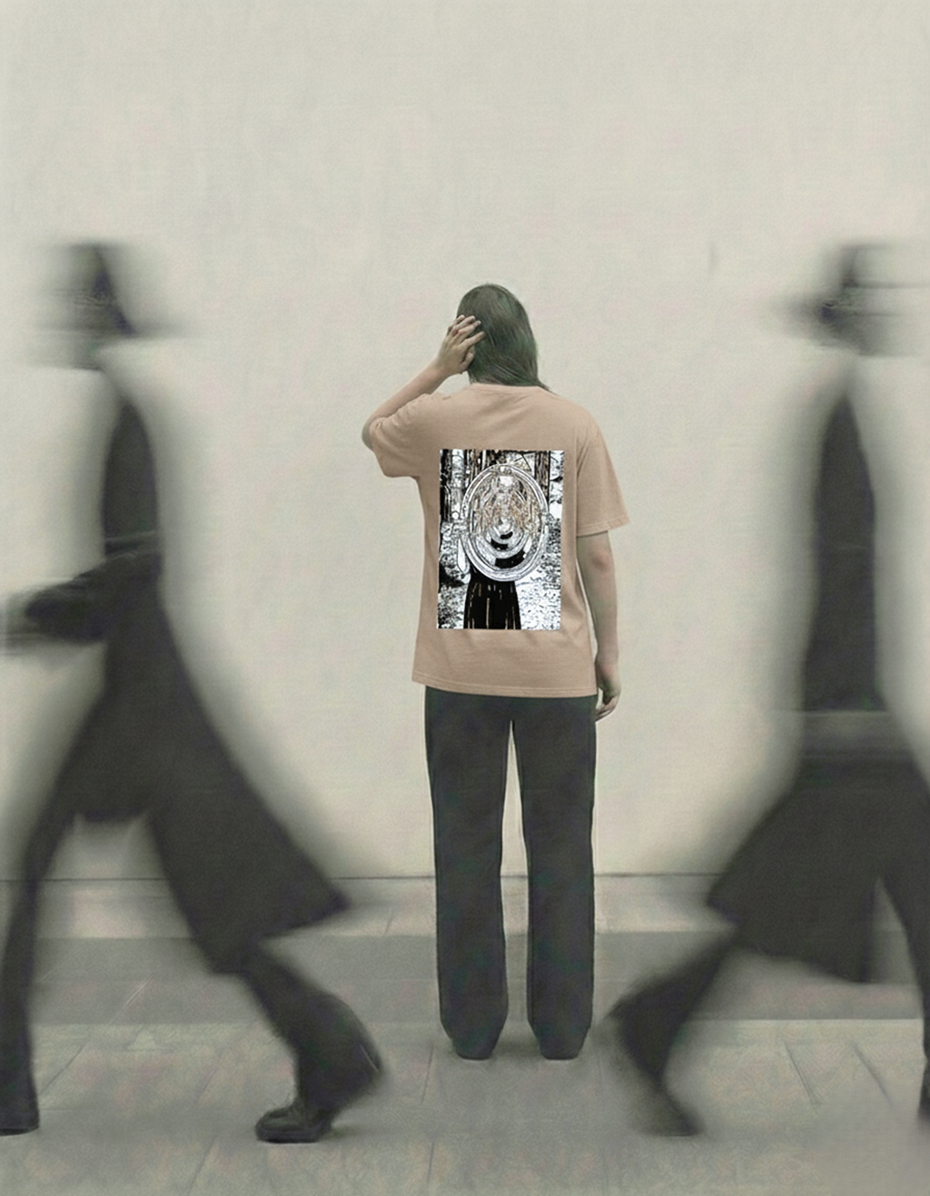 Never Again Club Narc Too Aware Oversized Tee [Beige]