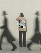 Never Again Club Narc Too Aware Oversized Tee [Beige]