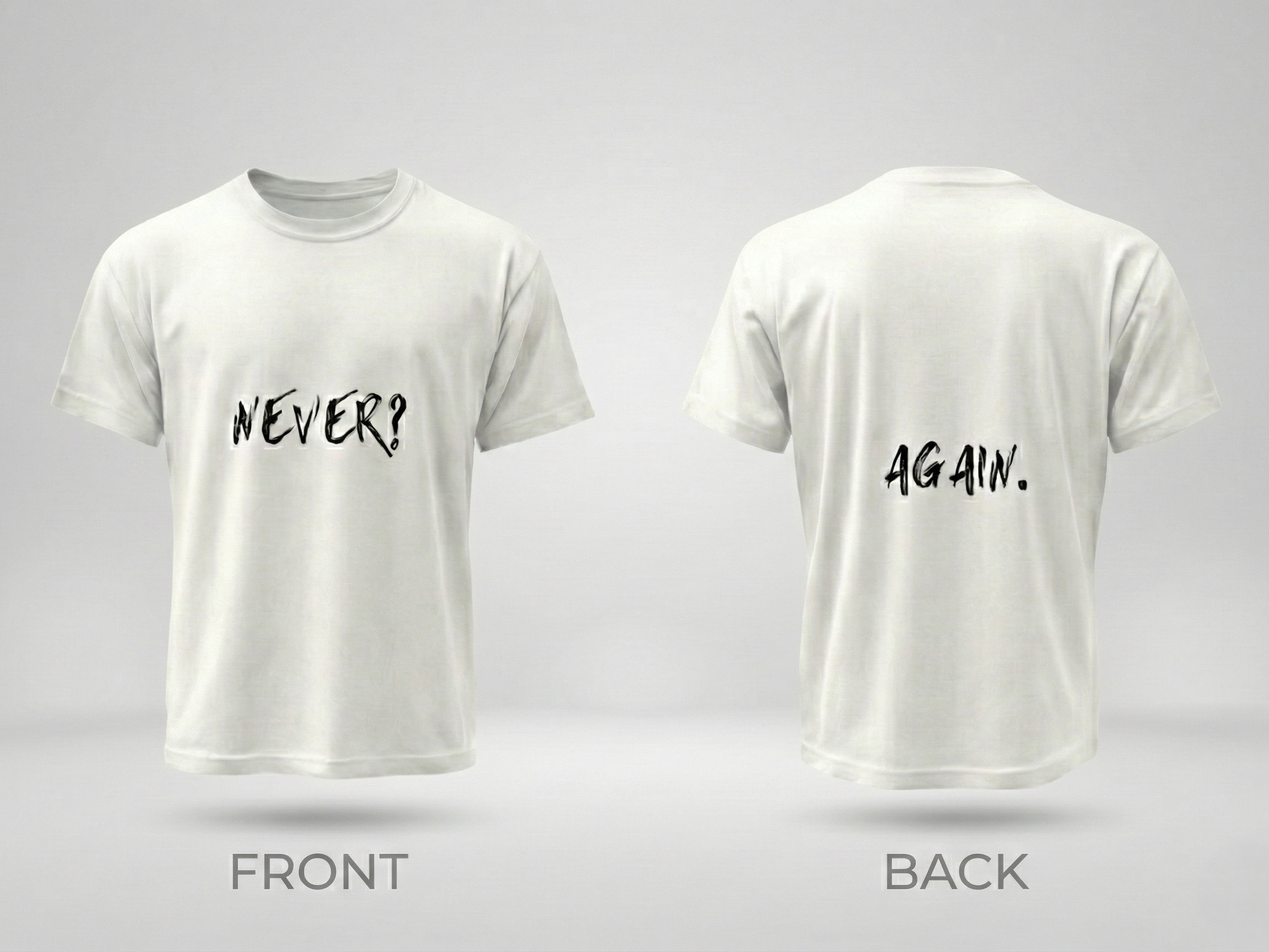 Never Again Club Duality Oversized Tee [white]
