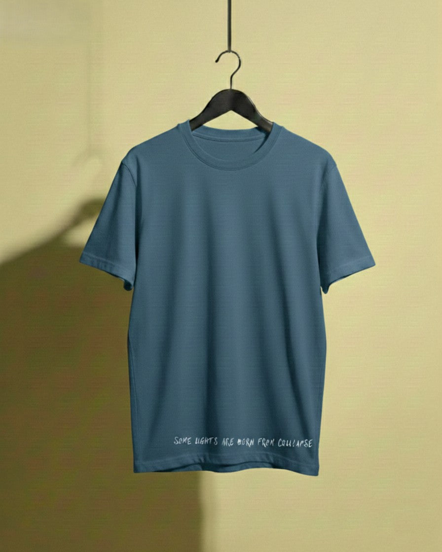 Never Again Club Muted Collapse Oversized Tee [Blue]