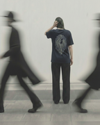 Never Again Club Narc All Eyes Oversized Tee [blue]