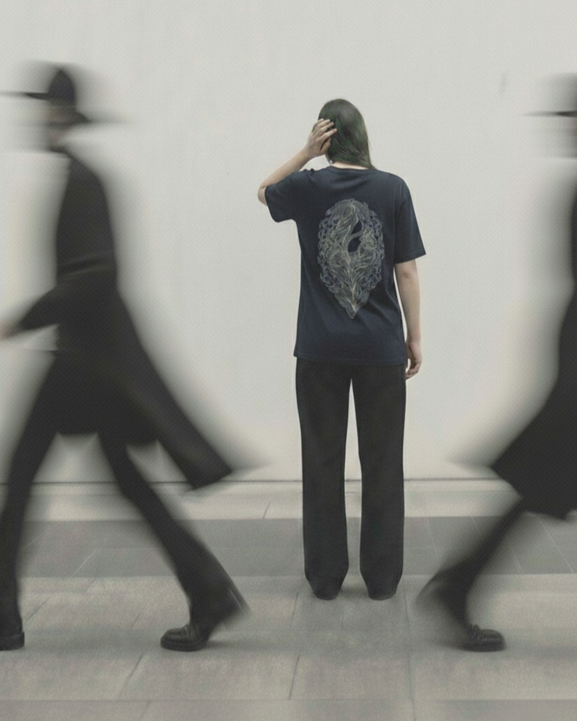 Never Again Club Narc All Eyes Oversized Tee [blue]