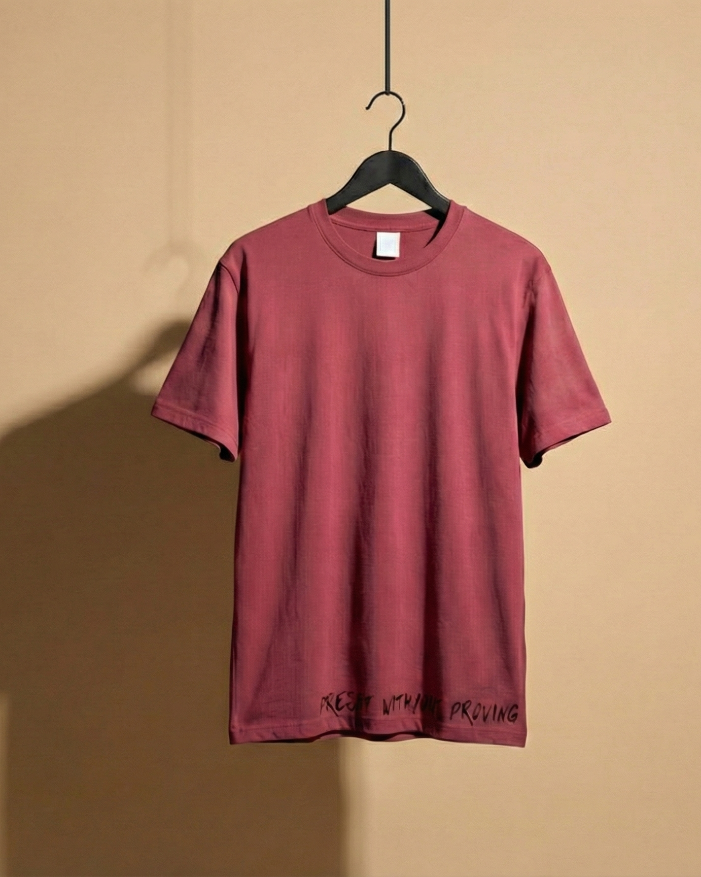 Never Again Club Muted Present Oversized Tee [Dusty Rose]