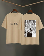 Never Again Club Narc Too Aware Oversized Tee [Beige]