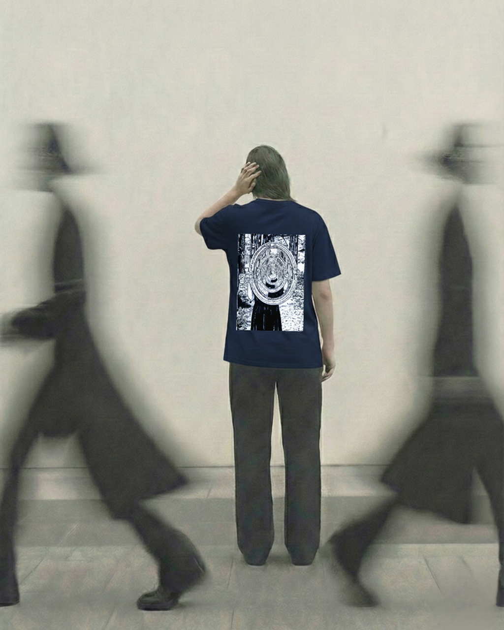 Never Again Club Narc Too Aware Oversized Tee [blue]