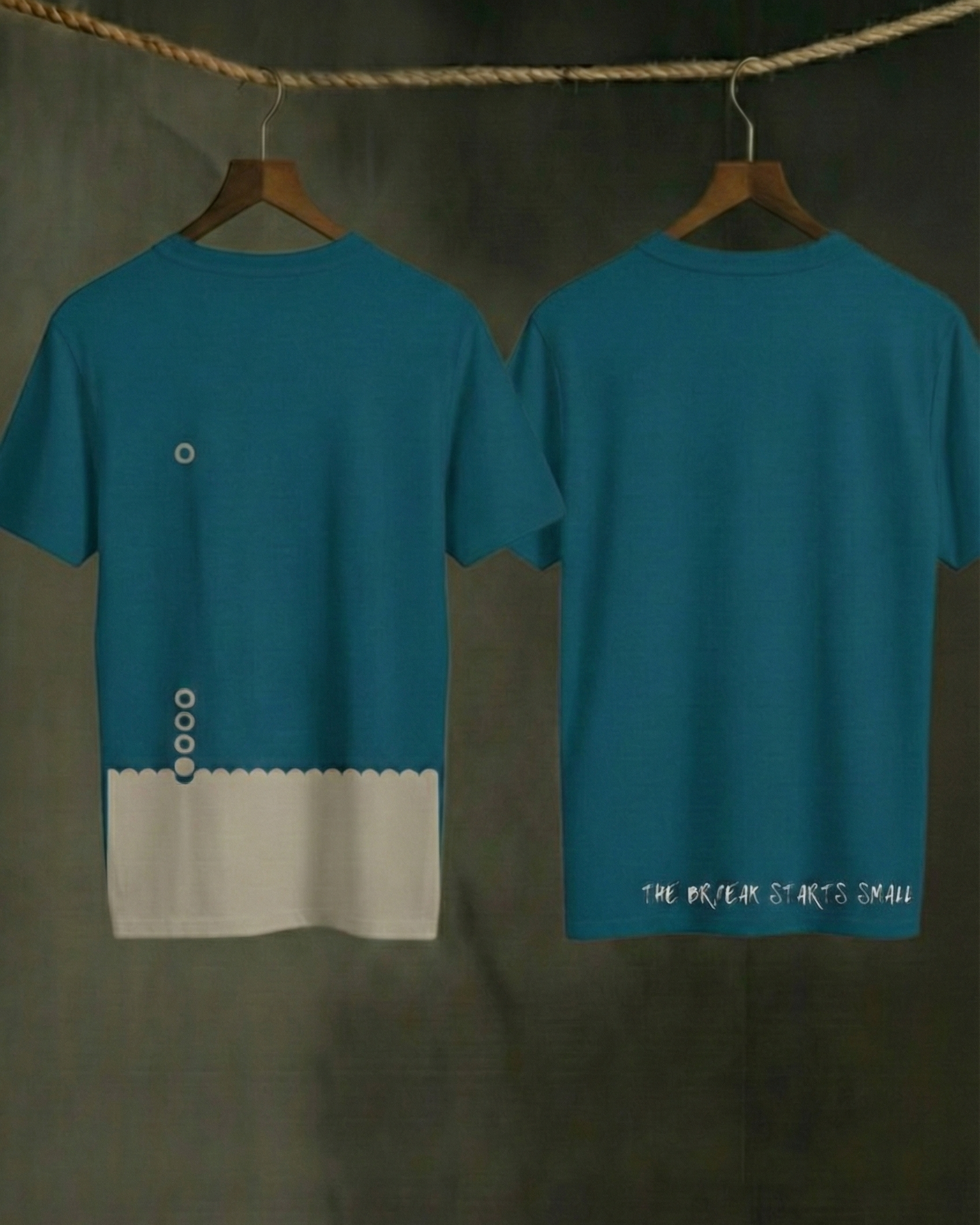 Never Again Club Muted Break Oversized Tee [Blue]