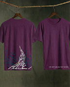 Never Again Club Muted Collapse Oversized Tee [Violet]