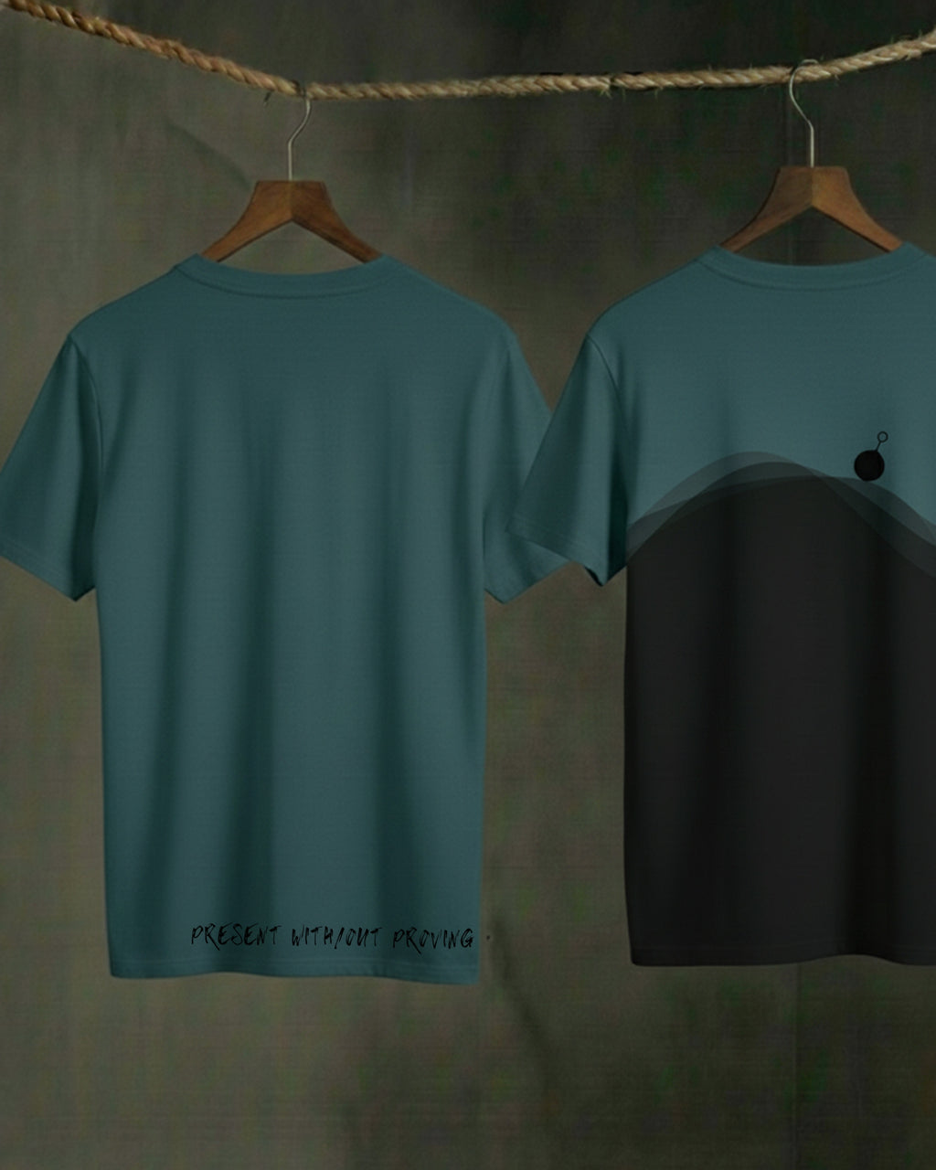 Never Again Club Muted Present Oversized Tee [Blue]