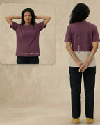 Never Again Club Muted Break Oversized Tee [Violet]