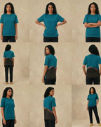 Never Again Club Muted Present Oversized Tee [Blue]